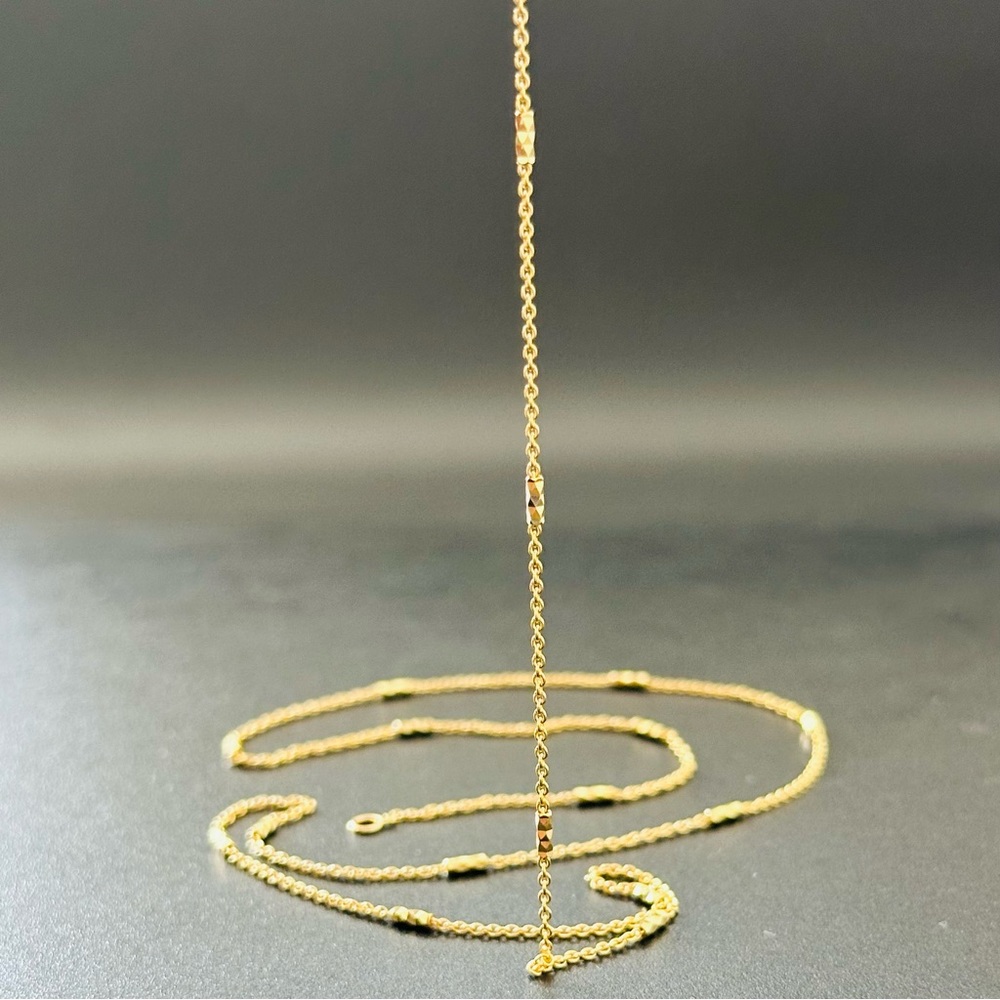 1mm.22” Solid 14k Yellow Gold Solid Forzentina Cy… - image 5